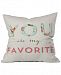 Deny Designs Allyson Johnson Floral You Are My Favorite 16" Square Decorative Pillow