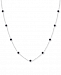 Onyx Station Necklace in Sterling Silver