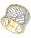 Duo by Effy Diamond Chevron Statement Ring in 14k Gold & White Gold
