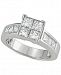 Diamond Square Engagement Ring (2 ct. t. w. ) in 14k White Gold