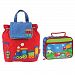 Stephen Joseph Boys Quilted Train Backpack and Lunch Box for Kids