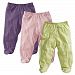 Baby Soy O Soy 3-piece Footie Pants Set for Girls, 3-6M (Meadow, Peony, Wineberry)