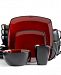 Signature Living Barcelona Red 16-Piece. Set, Service for 4