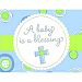Blessed Baby Boy - Boy Baby Shower Invitations - 8 Count by American Balloon Company