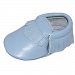 Unique Baby Leather Baby Moccasins Anti-Slip Shoes XS (4.5 inches) Baby Blue