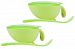Nuby Non-Skid Comfort Grip Feeding Bowl with Lid, 2 Pack, Green