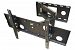 Mount-It! TV Wall Mount Full Motion Bracket, Swing Out Tilt & Swivel Articulating Arm for 32” to 65” Flat Screen LCD and LED, VESA Standard Plate, 165 Lbs Capacity, Black (MI-2171L)