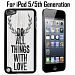 Do All Things With Love Wood Custom Case/ Cover/Skin *NEW* Case for Apple iPod 5/5G/5th Generation - Black - Plastic Case (Ships from CA) Custom Protective Case , Design Case-ATT Verizon T-mobile Sprint , Friendly Packaging - Slim Case