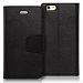 Black PU Leather Wallet Case With Magnetic Clasp For Apple iPhone Samsung HTC LG ZTE Alcatel Phone Cover ID Slots (Alcatel idol 4)