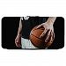 Image Of Basketball Player Grasping a Basketball Samsung Galaxy S8 Plus Leather Flip Phone Case