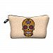 New Fashion Cosmetic 3D Mexican Skull Print Makeup Zipper Handbag for Traveling party