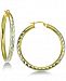 Giani Bernini Medium Two-Tone Hoop Earrings in Sterling Silver & 18k Gold-Plated Sterling Silver, Created for Macy's