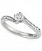 Diamond Cluster Twist Engagement Ring (1/2 ct. t. w. ) in 14k White Gold