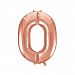 Unique Party 34 Inch Rose Gold Supershape Number Foil Balloon (2) (Rose Gold)