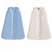 HALO SleepSack Wearable Blankets Micro Fleece - Baby Blue & Cream, 2-Pack, X-. . .