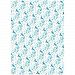 Simon Elvin 24 Sheets General Female Gift Wraps (One Size) (White/Blue Wave)