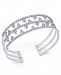 I. n. c. Silver-Tone Openwork Pave Cuff Bracelet, Created for Macy's
