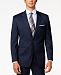 Alfani Men's Traveler Navy Solid Big and Tall Classic-Fit Jacket, Created for Macy's