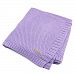 MMX Newborn Cellular Blankets Super Soft Swaddle Wrap Blanket Knitting Patterns For Stroller Blanket (Purple)