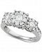 Diamond Triple Halo Cluster Ring (1-1/2 ct. t. w. ) in 14k White Gold
