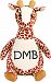 Personalized Stuffed Giraffe with Embroidered Initials