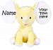 Personalized Stuffed Yellow Elephant with Embroidered Name and Message