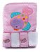 Ely's 100% Cotton Baby Hooded Terry Bath Towel with 4 Washcloths, Pink