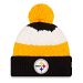 Pittsburgh Steelers Women's NFL Layered Up Cuff Knit Pom Hat