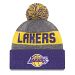 Los Angeles Lakers New Era NBA Sport Knit Pom Hat