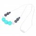 Dovewill Baby BPA-Free Baby Silicone Chewable Necklace Teething Beads Chain - green, as described