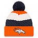 Denver Broncos Women's NFL Layered Up Cuff Knit Pom Hat