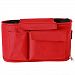 Kasstino Baby Stroller Organizer Mummy Nappy Bags Infant Pushchair Travel Storage Bags (Red)