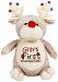 Personalized Stuffed Christmas Reindeer, Embroidered for Child's First Thanksgiving