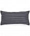 Donna Karan Home Moonscape Corded Stripe Charcoal 11" x 22" Decorative Pillow Bedding