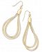 Thalia Sodi Extra Large 2.5" Gold-Tone Flat Chain Two-Loop Drop Earrings, Created for Macy's
