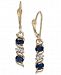 Sapphire (1-1/5 ct. t. w. ) & Diamond Accent Drop Earrings in 14k Gold