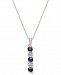 Sapphire (9/10 ct. t. w. ) & Diamond Accent Pendant Necklace in 14k Gold