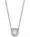 Diamond Cluster Pendant Necklace (1/4 ct. t. w. ) in 14k White Gold