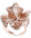 Pave Rose by Effy Diamond Flower Ring (9/10 ct. t. w. ) in 14k Rose Gold