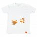 Uh-oh Industries ML2043TWH The Messy Line - White Cheesy Fingers 3T top