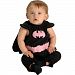 Rubies Baby Costume, DC Comics Deluxe Pink and Black Batgirl Bib and Cape, 0-9 Months