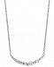 Diamond Arch Pendant Necklace (1/4 ct. t. w. ) in 14k White Gold
