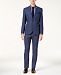 Nick Graham Men's Slim-Fit Stretch Bright Blue Pin-Dot Suit