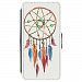 Image Of Watercolor of a Beaded Dreamcatcher on White Samsung Galaxy S7 Leather Flip Phone Case
