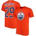 Edmonton Oilers Leon Draisaitl Adidas NHL Silver Player Name & Number T-Shirt - Orange