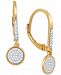 Diamond Pave Drop Earrings (1/5 ct. t. w. ) in 10k Gold