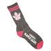 Toronto Maple Leafs NHL 2 Stripe Pink Melange Knit Crew Socks