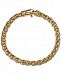 Esquire Men's Jewelry Chain Bracelet in 14k Gold-Plated Sterling Silver, Created for Macy's