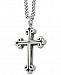 King Baby Men's Cross Pendant Necklace in Sterling Silver