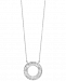 Classique by Effy Diamond Circle Pendant Necklace (1-1/10 ct. t. w. ) in 14k White Gold